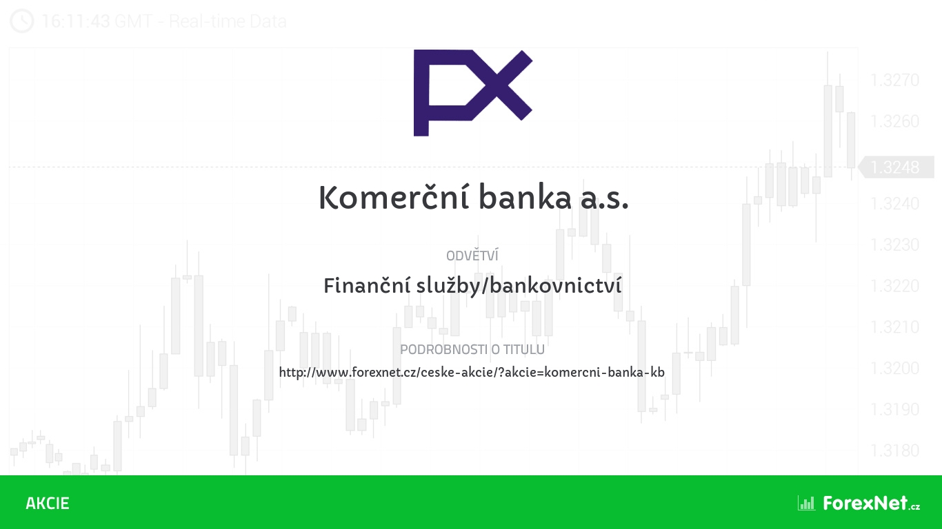 Akcie Komerční banka a.s. aktuálně, online, diskuze, vývoj, ceny, dividendy, graf, kurz, doporučení